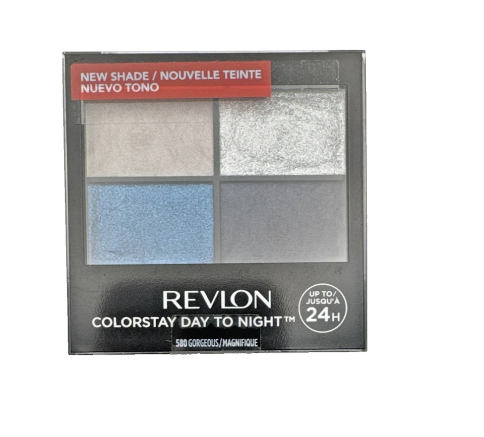Revlon ColorStay Day-to-Night Eyeshadow Quad #580 Gorgeous 24H Wear New - Image 1 of 4