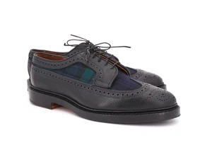 NUOVO | $445 ALLEN EDMONDS x BB MACNEIL 8 D PUNTA ALA LUNGA OROLOGIO NERO BROGUE - Foto 1 di 15