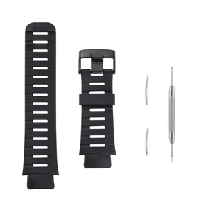 22mm Free Size Rubber Smart Watch Wrist Band With Springs For Suunto X-Lander - Picture 1 of 8