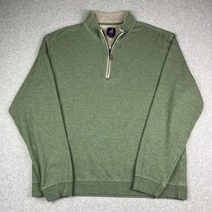 Johnnie-O Sully 1/4 Zip Mock Neck Pullover Sweatshirt Herren XL Evergreen Golf - Bild 1 von 9