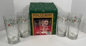 Juego de 4 vasos refrigeradores pintados a mano Pfaltzgraff Winterberry 15 oz - Imagen 1 de 4