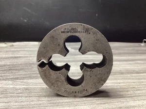 GREENFIELD MASS 7/8" 14 Threading Die #106N61 - Picture 1 of 3
