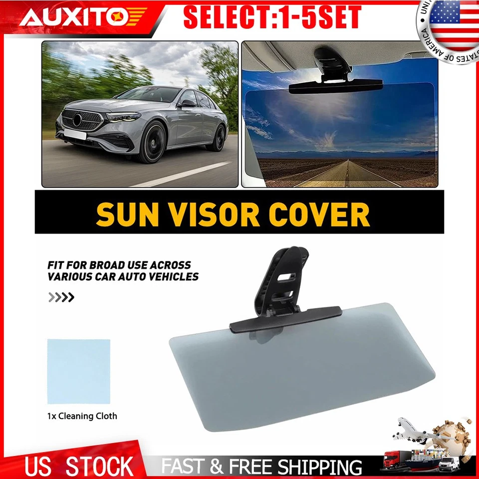 Parasol Extensor Antideslumbramiento Polarizado Parabrisas Delantero Parasol Clip En 1-5X Foto 1 de 2