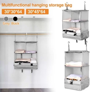 Portable Hanging Travel Shelves Large Capacity Hanging Packing Luggage qiZQW - Picture 1 of 18