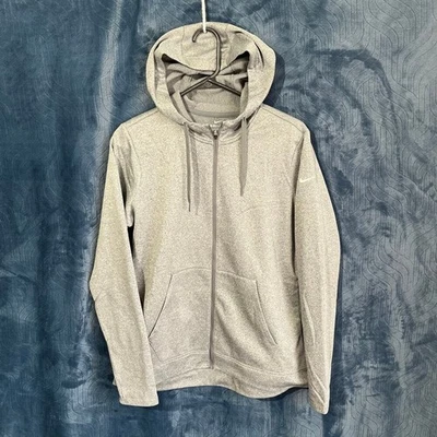 Nike Dri-Fit Heather Gray Light wieght Full Zip Sweater Womans Size Medium - Image 1 of 4