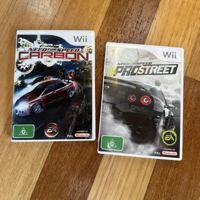 Need for Speed Nintendo Wii Bundle Pro Street & Carbon Games PAL - Image 1 of 4