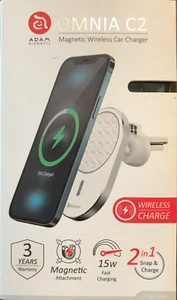 Chargeur de voiture magnétique sans fil ADAM ELEMENTS Omnia C2 - Photo 1 sur 3