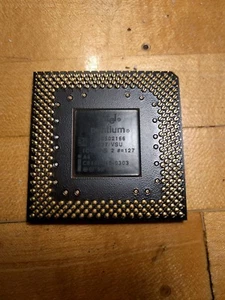 INTEL SY037 / VSU PENTIUM 166Mhz SOCKET 7 P54CS PROCESSOR USED Socket 7 CPU - Picture 1 of 4