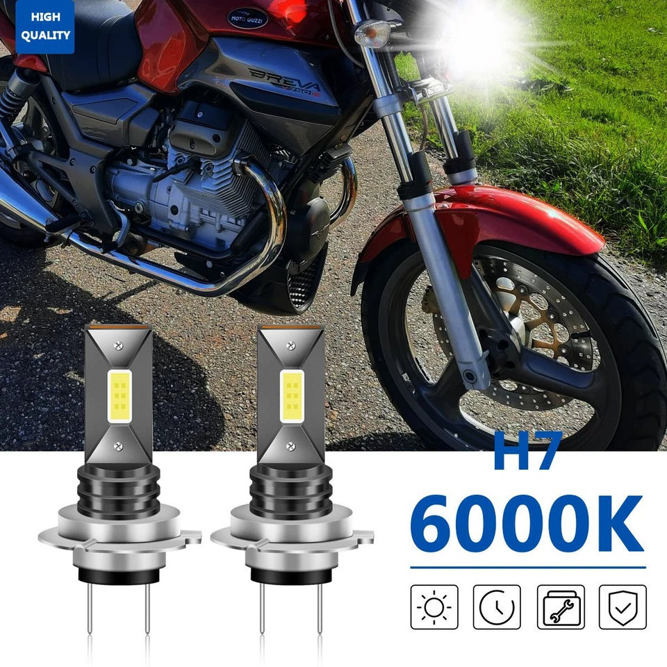 Faro LED 6000K Bombillas Blancas Para Moto Guzzi Breva MGX-21 Eldorado California Foto 1 de 4