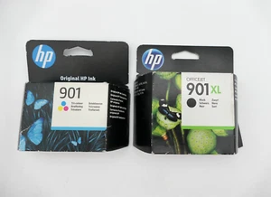 2x Original HP 901 - Druckerpatrone Schwarz XL + Dreifarbig Tri-color  / NEU^ - Bild 1 von 2