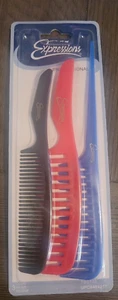 VTG Expressions Combs 3 Comb Set Pick Pony Tail Pocket Handle Professional NEW - Picture 1 of 1
