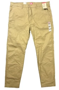 New Levis Mens Pants 38x32 XX Chino Standard Taper Fit Stretch Dark Khaki Color - Bild 1 von 11