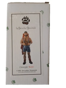 December Diamonds Poke The Bear Series Camper Bear NRFB - Picture 1 of 2
