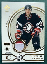 2003-04 Chris Drury Pacific Private Stock Reserve Patch Variation Card /325 #147