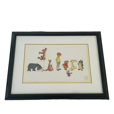 WINNIE THE POOH CAST Autêntico Disney Animação Arte Litografia Edição Limitada - Imagem 1 de 4