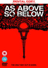 As Above, So Below DVD (2014) Ben Feldman, Dowdle (DIR) cert tc Amazing Value