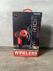 iHip Warrior Breached Wireless Bluetooth Sport Earbuds with Built In Microphone - Picture 1 of 6