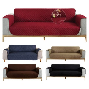 Cubierta de sofá acolchada impermeable muebles protector de mascotas alfombra reversible - Imagen 1 de 54