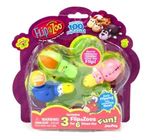 Flipazoo Mini Figures Collectible Series 1 Toy 3 Pack JayPlay Blue Green Pink - Picture 1 of 8