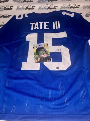 GOLDEN TATE NEW YORK GIANTS SIGNED AUTOGRAPHED NEW FOOTBALL JERSEY-PROOF COA - Image 1 of 4