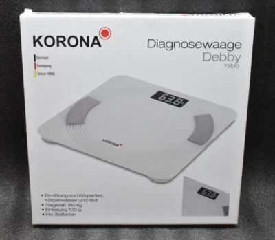 KORONA DEBBY Personenwaage 180 Kg Körper-Analyse-Waage Messung BMI Körperfett
