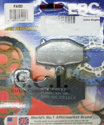 PASTILLAS DE FRENO TRASERO KAWASAKI ZX600 ZX6R ZX900 ZX-9 Z1000 ZX1000 GPZ1000 FA1952 Foto 1 de 4