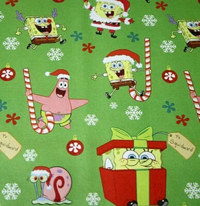 SPONGE BOB WRAPPING PAPER ROLL GIFT WRAP CHRISTMAS HOLIDAY NEW 40 SQ. FT. LAST 1 - Picture 1 of 9