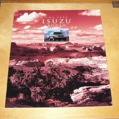 THE 1994 ISUZU RODEO SALES BROCHURE U.S. MARKET 1993 Pub no. AIMI-MKT-094-1-360M - Image 1 of 4