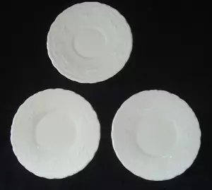 Tabletops Unlimited Versailles White 6" Plates Set of Three - Picture 1 of 7