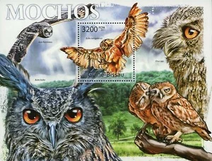 Owls Stamp Birds Bubo Bengalensis Asio Flammeus Otus spp. S/S MNH #5724 / Bl.100 - Picture 1 of 12