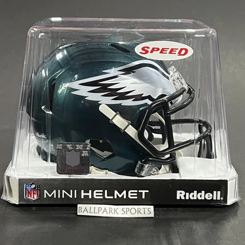 Philadelphia Eagles Riddell NFL Speed Mini Football Helmet BRAND NEW Cover