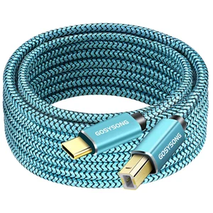 25Ft USB C to B Printer Cord - High Speed, Compatible with Printer, Scanner, Fax - Picture 1 of 12