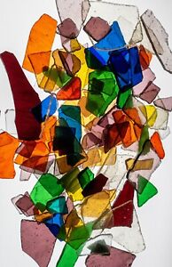 Mosaik Farbglasreste entgratet, transparent, gemischt, ca. 4 Kg - Ideal f Mosaik