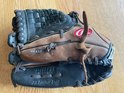 Rawlings D115PTB Premium Series 11.5" Youth Leather Baseball Softball Glove LHT - Image 1 of 4