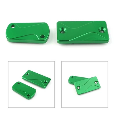 Tapa de cubierta de líquido depósito de freno delantero trasero apta para Kawasaki KLX125 KX250F verde Foto 1 de 4