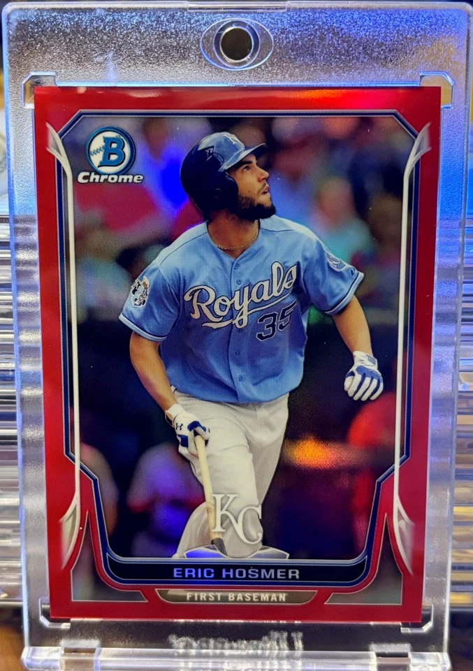 Bowman 2014 cromo Eric Hosmer # 137 refractor rojo #1/5 Foto 1 de 2
