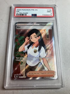 2025 POKEMON PRE EN-PRISMATIC EVOLUTIONS ULTRA RARE #136 ERI PSA 9 - Picture 1 of 2