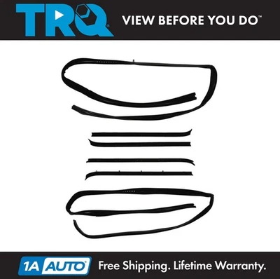 TRQ Window Sweep & Run Channel Weatherstrip Seal Fits Chevrolet GMC Foto 1 de 4