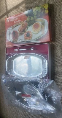 60 年代全新密封塑料 WMF-CROMARGAN MCM Staileless Appetizer 服务器 4 件套 — 第 1/4 张图片