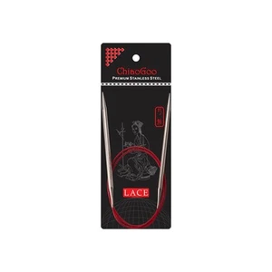 Chiaogoo Red Lace Circular Knitting Needles Stainless Steel Flexible Cable - Picture 1 of 1