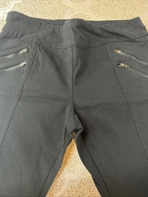 Pantalones de mezclilla elásticos negros talla L Foto 1 de 2