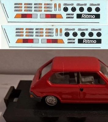 062. FIAT RITMO 1a Serie 1/43 – coppia decal completa (Telmodel by Scottoy) - Immagine 1 di 3