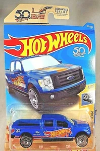 2018 Hot Wheels#287 HW 50th Race Team 4/10 2009 FORD F-150 Blue w/50th Slot Whls - Picture 1 of 5