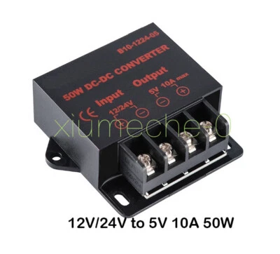NEW Voltage converter DC 12V / 24V to DC 5V 10A 50W stepdown converter - Image 1 of 4