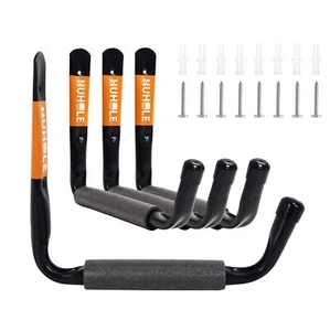 Ganchos de escalera de garaje de alta resistencia para montaje en pared perchas de escalera con brazo enorme de 9,8" Uti - Imagen 1 de 8