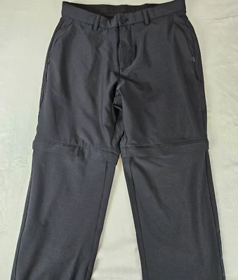 Calvin Klein 男式灰色 4137CK 性能裤短裤 32x28 户外远足 — 第 1/4 张图片