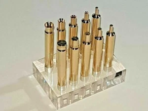 Juego de 10 piezas palo dopante de latón de 6 mm sobre base acrílica para máquina facetadora lapidaria   - Imagen 1 de 8