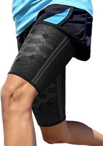 PAIR Compression Sleeves THIGH UPPER LEG Quad Hamstring Support SPARTHOS Small - Picture 1 of 7