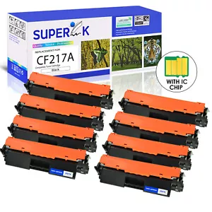 8PK CF217A 17A Toner Cartridge For HP LaserJet Pro M102a M102w MFP M130nw M130fn - Afbeelding 1 van 24