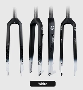28.6mm Carbon Fiber MTB Straight Bicycle Fork Bike Hard Fork Disc Brake 26-29" - Picture 1 of 13